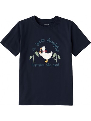 Colermi Pamuk Çocuk Tişörtü – Tatlı Dostluk Ördek Baskılı