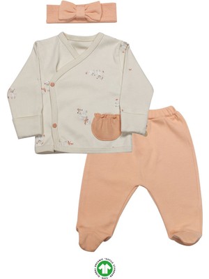 Bistyle 3lü Zıbın Takım Fluffy And Lovely 13106 Bej