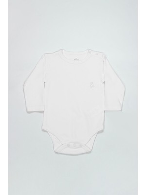 Bistyle Natural Basic Style Uzun Kol Body 17104 Beyaz