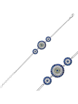 Aya Diamond Gümüş Nazar Bayan Bileklik