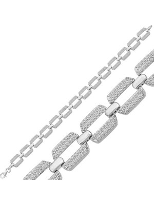 Aya Diamond Gümüş Zirkon Taşlı Kadın Bileklik