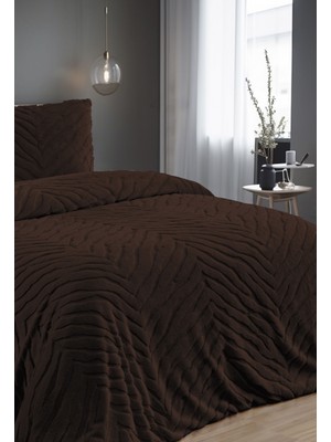 Bella Home Diamond 3 Parça Zebra Kürk Comforter Yorgan Seti - 220X240 cm - Pvc Orijinal Çantalı