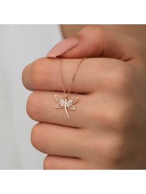 Aya Diamond Gümüş Rose Yusufçuk Kadın Kolye