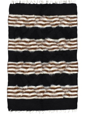 Kilim Antik El Dokuma Tiftik Yün Siirt Battaniyesi Kilim 0700 - Yeni - Çok Renkli