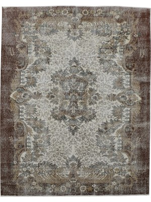 Kilim Antik El Dokuma Göbekli 5m2 Yün Halı 0626 - Vintage - Çok Renkli