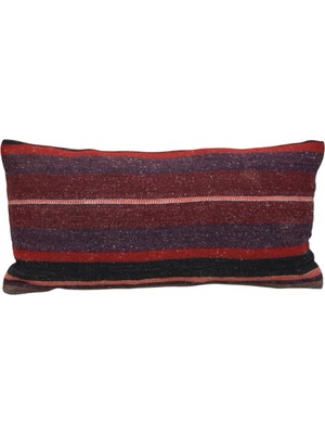 Kilim Antik El Dokuma Dekoratif Lumbar Kilim Kırlent Yastık Kılıfı 1054 - Yeni - Çok Renkli