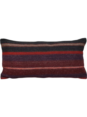 Kilim Antik El Dokuma Dekoratif Lumbar Kilim Kırlent Yastık Kılıfı 1069 - Yeni - Çok Renkli