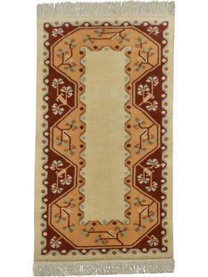 Kilim Antik El Dokuma Çiçekli Muğla Milas Yün Halı 0632 - Yeni - Çok Renkli