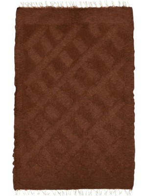 Kilim Antik El Dokuma Tiftik Yün Siirt Battaniyesi Kilim 0723 - Yeni - Kahverengi