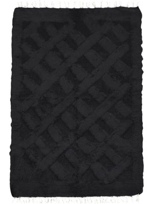 Kilim Antik El Dokuma Tiftik Yün Siirt Battaniyesi Kilim 0719 - Yeni - Siyah