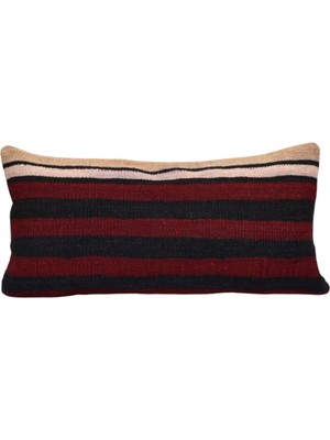 Kilim Antik El Dokuma Dekoratif Lumbar Kilim Kırlent Yastık Kılıfı 1068 - Yeni - Çok Renkli