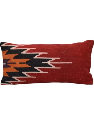 Kilim Antik El Dokuma Dekoratif Lumbar Kilim Kırlent Yastık Kılıfı 1062 - Yeni - Çok Renkli