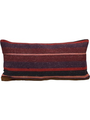 Kilim Antik El Dokuma Dekoratif Lumbar Kilim Kırlent Yastık Kılıfı 1090 - Yeni - Çok Renkli