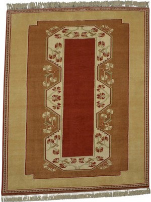 Kilim Antik El Dokuma 4m2 Çiçekli Bozalan Milas Yün Halı 0617 - Yeni - Çok Renkli