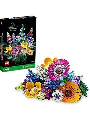 Tuncel Store Icons Kır Çiçekleri Buketi Seti, Gelincik ve Lavanta Içeren Yapay Çiçekler, Yetişkinlere Yönel