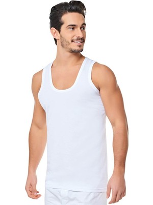 Seher Yıldızı Klasik %100 Pamuk Penye Erkek Atlet 6'lı Paket