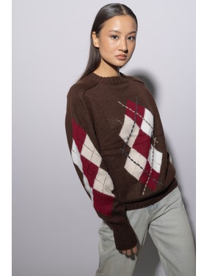 Nisan Triko Baklava Desen Triko Kazak