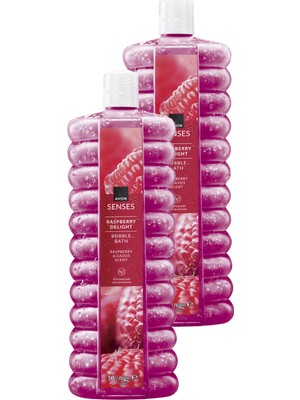 Avon Senses Raspberry Delight Ahududu ve Frenk Üzümü Kokulu Banyo Köpüğü 1 Lt. Ikili Set