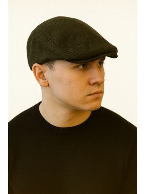 Aida Jewelss London Model Kışlık Kaşe Kumaş Unisex Kasket Şapka Standart Beden