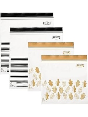 Tuncel Store Istad Orta Boy Yeniden Kullanılabilir Gıda Torbaları, Çift Mühürlü, 1,2 ve 2,5 Litre, Siyah Çi