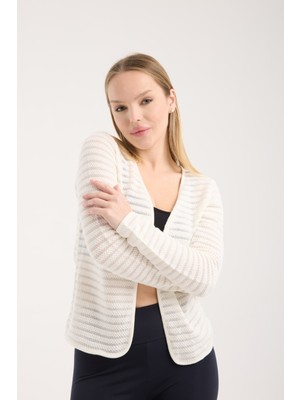 G-FOX Kadın %100 Pamuk Dokulu Mevsimlik Ince Hırka – Uzun Kollu, Hafif ve Nefes Alan Triko Ceket 3015