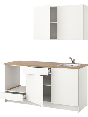 Hobiurun Mutfak Dolabı Kombinasyonu, Beyaz, 180X61X220 cm, Lagan Batarya