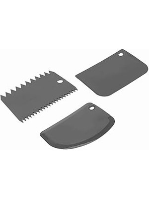 Tuncel Store 3’lü Hamur Pasta Kesici Kazıyıcı Dilimleyici Şekillendirici Plastik Aparat (Asortili)