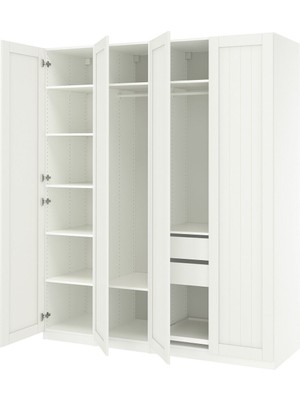 Hobiurun PAX gardırop, beyaz, 200x60x236 cm