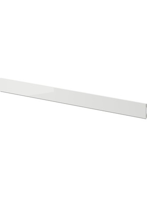 Hobiurun Süpürgelik, parlak cila açık gri, 220x8 cm