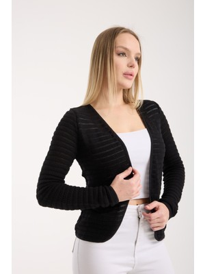 G-FOX Kadın %100 Pamuk Dokulu Mevsimlik Ince Hırka – Uzun Kollu, Hafif ve Nefes Alan Triko Ceket 3015