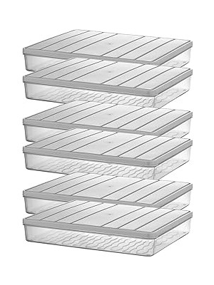 Tuncel Store Selka - Nora 6'lı 2.5 Litre Büyük Boy Ekru Saklama Kabı