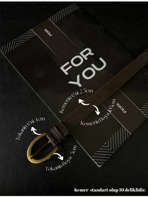 Fiori Oval Tokalı Kadın Pantolon Kemeri, Ceket Kemeri, Gömlek Kemeri, Elbise Kemeri