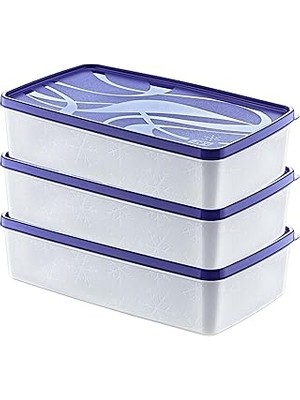 Tuncel Store Life Alaska 3’lü 2 Litre Saklama Kabı Seti – Hızlı Dondurma Için Uygun, Sızdırmaz Kapak ve -2