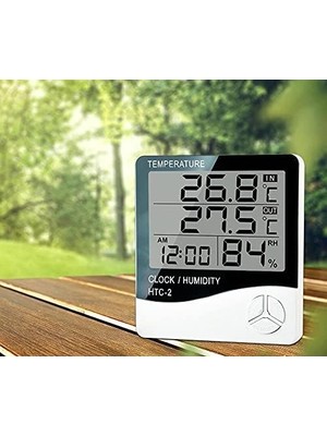 Storemax Htc-2 Saatli Dijital Termometre ve Nem Ölçer Iç ve Dış Mekan Problu
