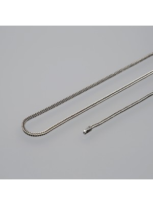 Silvalli 1n Rough Tilki Kuyruğu Gümüş Zincir