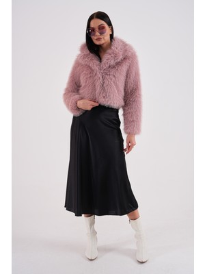 Navy Yakalı Crop Boy Ceket