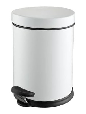 Storemax Paslanmaz Metal Pedallı Çöp Kovası 12 Lt Beyaz (412402)