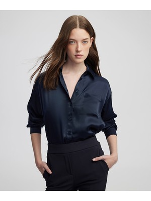 İpekyol Tek cepli viskoz gömlek IW6250006182015