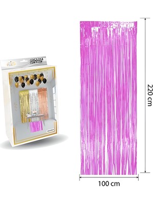 Düvenci Ticaret Lüks Kapı Perdesi Fuşya 100*220 cm M155