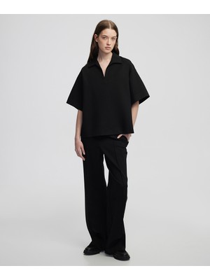 İpekyol Elastik bel wide leg fit pantolon IW6250003345001