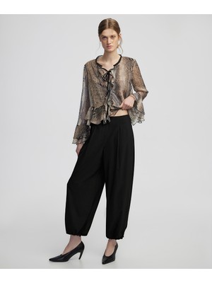 İpekyol Pileli balon fit pantolon IW6250003374074