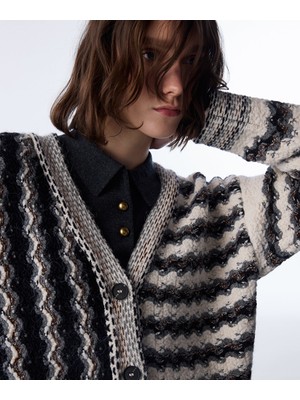 Twist Metalik Iplikli Triko Hırka TW6250050612018