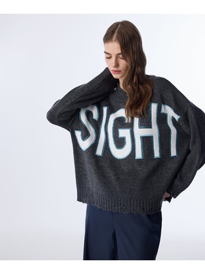 Twist Hotfıx Baskılı Sloganlı Kazak TW6250050604036