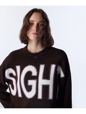 Twist Hotfıx Baskılı Sloganlı Kazak TW6250050604074