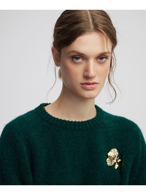 İpekyol Broş Aksesuarlı Yün Içerikli Triko IW6250050601070