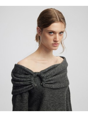 İpekyol Omzu Açık Yün Içerikli Triko IW6250050572036