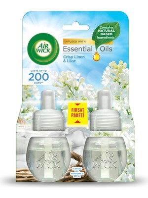 Air Wick Elektrikli Oda Kokusu Yedek Temizliğin Esintisi 2X19 ml