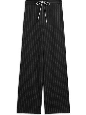 Twist Çizgi Desen Wıde Leg Fit Pantolon TW6250003380015