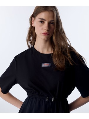 Twist Beli Ayarlanabilir Patch'li Tişört TW6250070183001