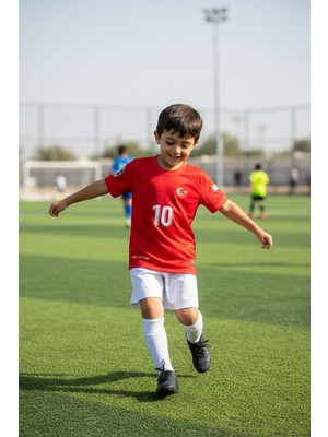 Bite Nose Arda Güler Milli Takım Alt Üst Takım Çoraplı Türkiye Kırmızı Renk Efsane T-Shirt